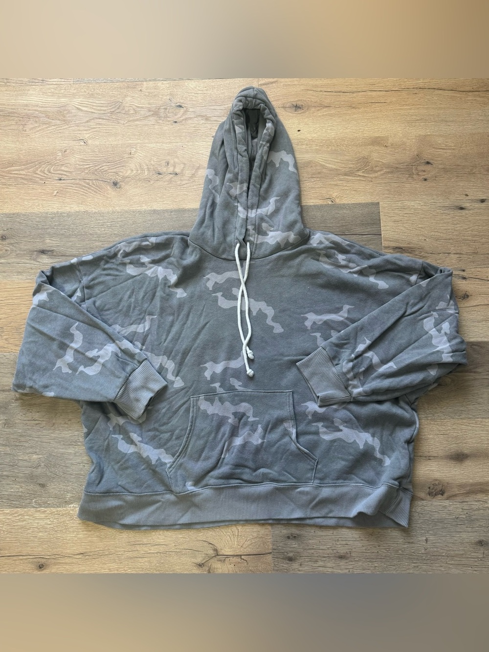 American Eagle Camo Oversized Hoodie Sweatshirt